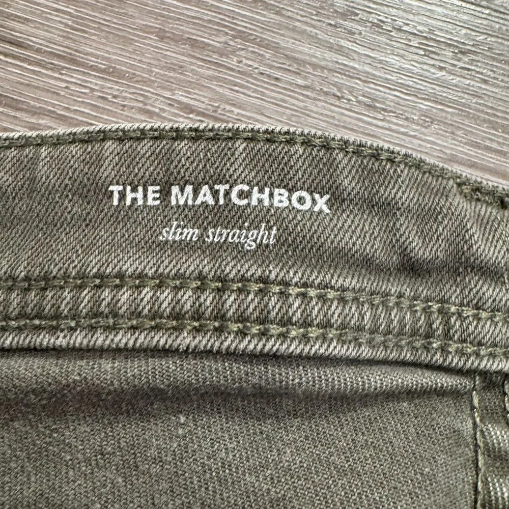 AG Adriano Goldschmied Jeans Mens 38 Gray Denim The Matchbox Slim Straight 38x29
